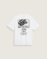 Men Vans Circle Bones T-Shirt in White
