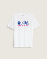 Men Vans Art Skool T-Shirt in White