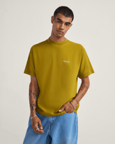 Men Vans Thanks For Surfin T-Shirt in Burnt Gold Yellow
