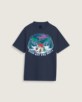 Men Vans Northern Lights T-Shirt in Navy Blue