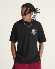 Men Vans Circle Bones T-Shirt in Black