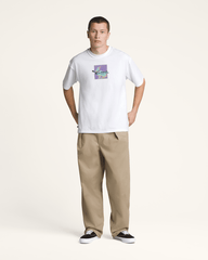 Men Vans Premium Short Sleeve T-Shirt in White