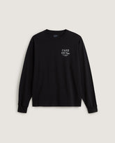 Men Vans Cafe Vans Long Sleeve T-Shirt in Black