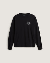 Men Vans Cafe Vans Long Sleeve T-Shirt in Black