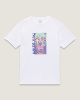 Men Vans Spray Layer T-Shirt in White