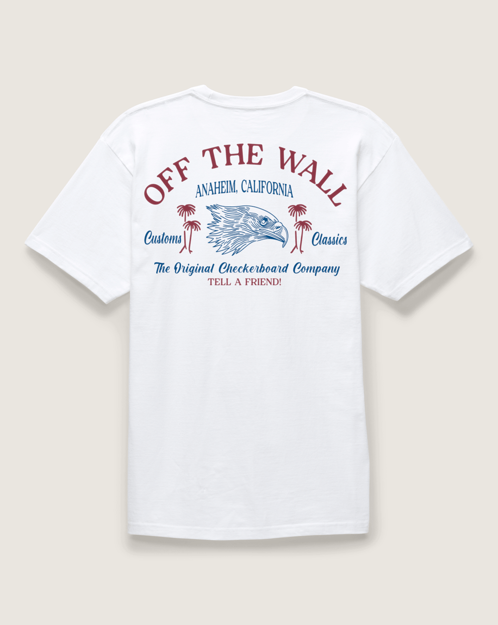Men Vans Homeward T-Shirt in White