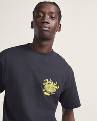Men Vans Scratched Records T-Shirt in Black