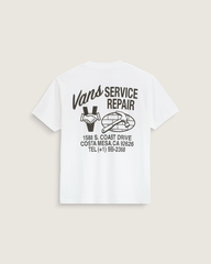 Men Vans Service Repair T-Shirt in White