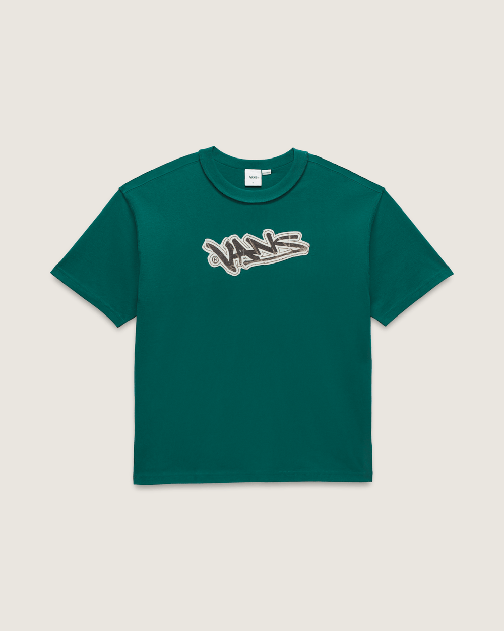 Men Vans Premium Short Sleeve T-Shirt in Rain Forest Green