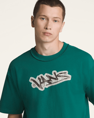 Men Vans Premium Short Sleeve T-Shirt in Rain Forest Green