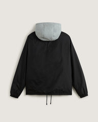 Men Vans Riley Hooded Coach's Jacket in Black