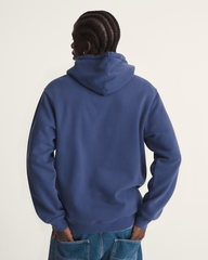 Men Vans Olde Tymes Pullover Hoodie in Deep Twilight Blue