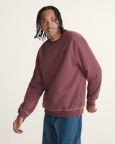 Men Vans Vans 66 Crew Sweatshirt in Port Royale Red