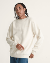 Men Vans Vans 66 Crew Sweatshirt in Turtledove White