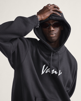 Men Vans Scripted Vans Pullover Hoodie in Black