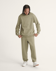 Men Vans Vans 66 Crew Sweatshirt in Bay Leaf Green