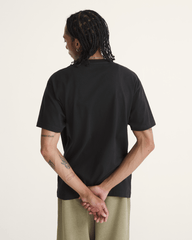 Men Vans Classic Script T-Shirt in Black / White