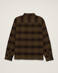Men Vans Premium Flannel Shirt in Grape Leaf Green