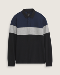 Men Vans Andy Rugby Long Sleeve Shirt in Black