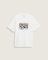 Men Vans Style Tips T-Shirt in Marshmallow White