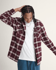 Men Vans Parkway II Shirt in Port Royale Red