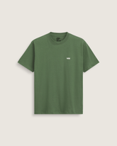 Men Vans Left Chest Logo T-Shirt in Pine Forest Green