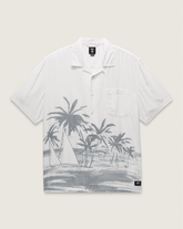 Men Vans Creswell Woven Shirt in White / Grey