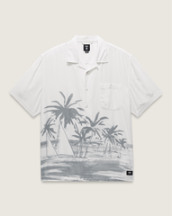 Men Vans Creswell Woven Shirt in White / Grey