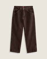 Men Vans Skate Check-5 Loose Denim Pants in After Dark Brown