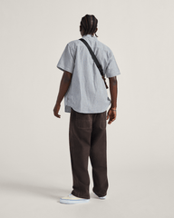 Men Vans Skate Check-5 Loose Denim Pants in After Dark Brown