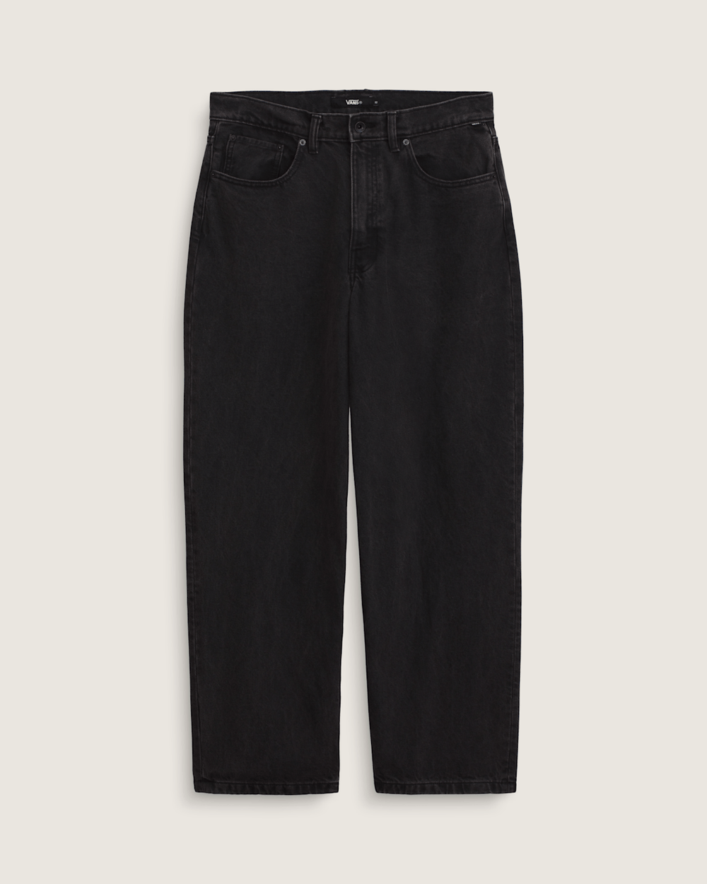 Men Vans Check-5 Baggy Denim Pants in Black