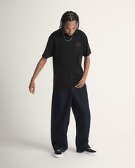 Men Vans Check-5 Baggy Denim Pants in Dark Rinse Blue