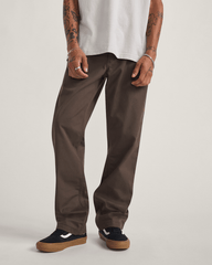 Men Vans Authentic Chino Relaxed Pants in Coal Brown