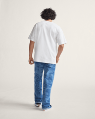 Men Vans Check-5 Loose Denim Pants in Stonewash Blue