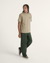 Men Vans Authentic Chino Loose Pants in Dried Kelp Green