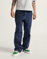 Men Vans Drill Chore Carpenter Vintage Wash Pants in Parisian Night Blue