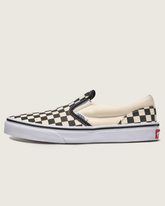Kids Vans Big Kids Classic Slip-On Shoe in Checkerboard Black / White