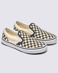 Kids Vans Big Kids Classic Slip-On Shoe in Checkerboard Black / White