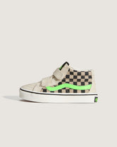 Kids Vans Little Kids Sk8-Mid V Shoe in Glow-in-the-Dark Taupe Mist Grey