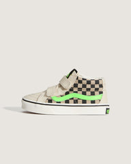 Kids Vans Little Kids Sk8-Mid V Shoe in Glow-in-the-Dark Taupe Mist Grey
