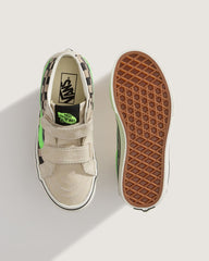 Kids Vans Little Kids Sk8-Mid V Shoe in Glow-in-the-Dark Taupe Mist Grey