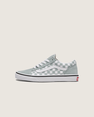 Kids|Sale Vans Big Kids Old Skool Checkerboard Shoe in Checkerboard Green / White