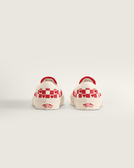 Kids Vans Little Kids Classic Slip-On Checkerboard Shoe in Checkerboard Racing Red / True White