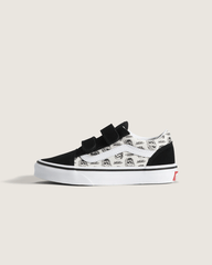 Kids Vans Little Kids Old Skool V Shoe in Black / White