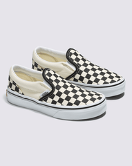 Kids Vans Kids Classic Checkerboard Slip-On Black/White Shoes