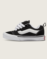 Kids Vans Little Kids Knu Skool Shoe in Black / True White