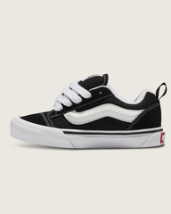 Kids Vans Little Kids Knu Skool Shoe in Black / True White