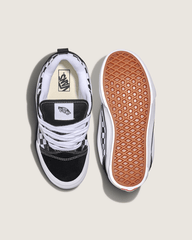 Kids Vans Little Kids Knu Skool Checkerboard Shoe in Checkerboard Black / True White