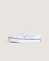 Kids Vans Little Kids Classic Slip-On Checkerboard Shoe in Checkerboard Lilac Mist Purple