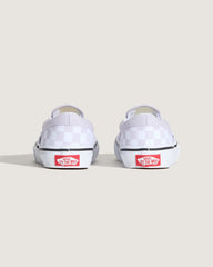 Kids Vans Little Kids Classic Slip-On Checkerboard Shoe in Checkerboard Lilac Mist Purple